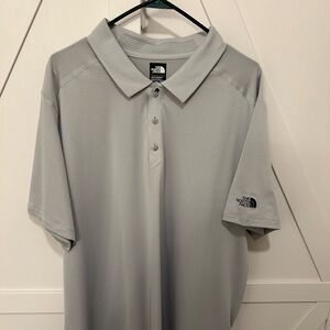 Cool and lightweight North Face polo. Size is XXL in a light gray color